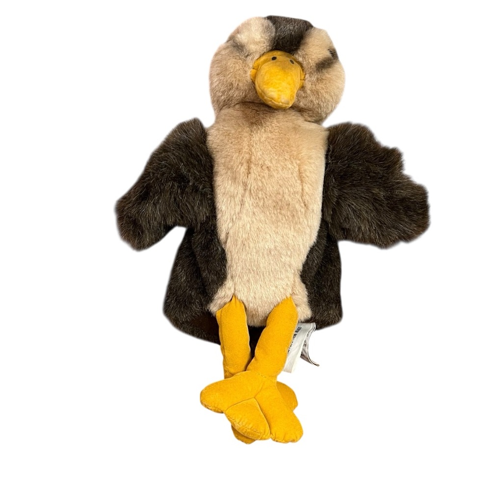 FOLKMANIS Folktales Mallard Duckling Plush Bird Hand Puppet Realistic 10”